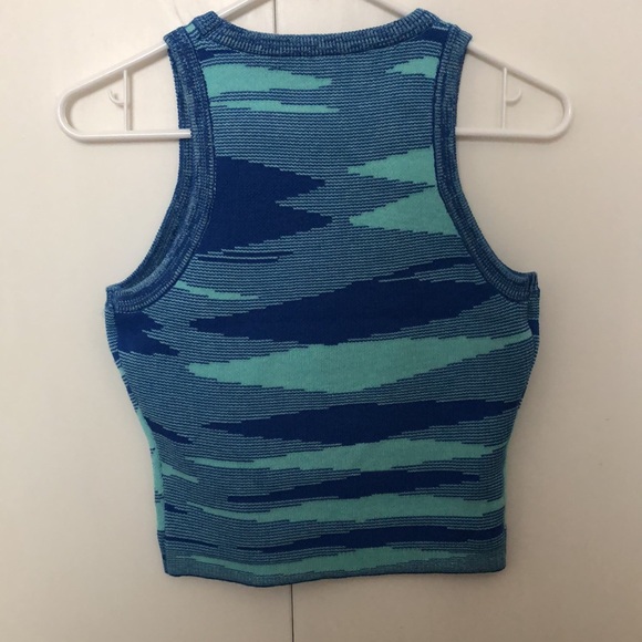 Knit Ribbed Racer Tank - Picture 2 of 4